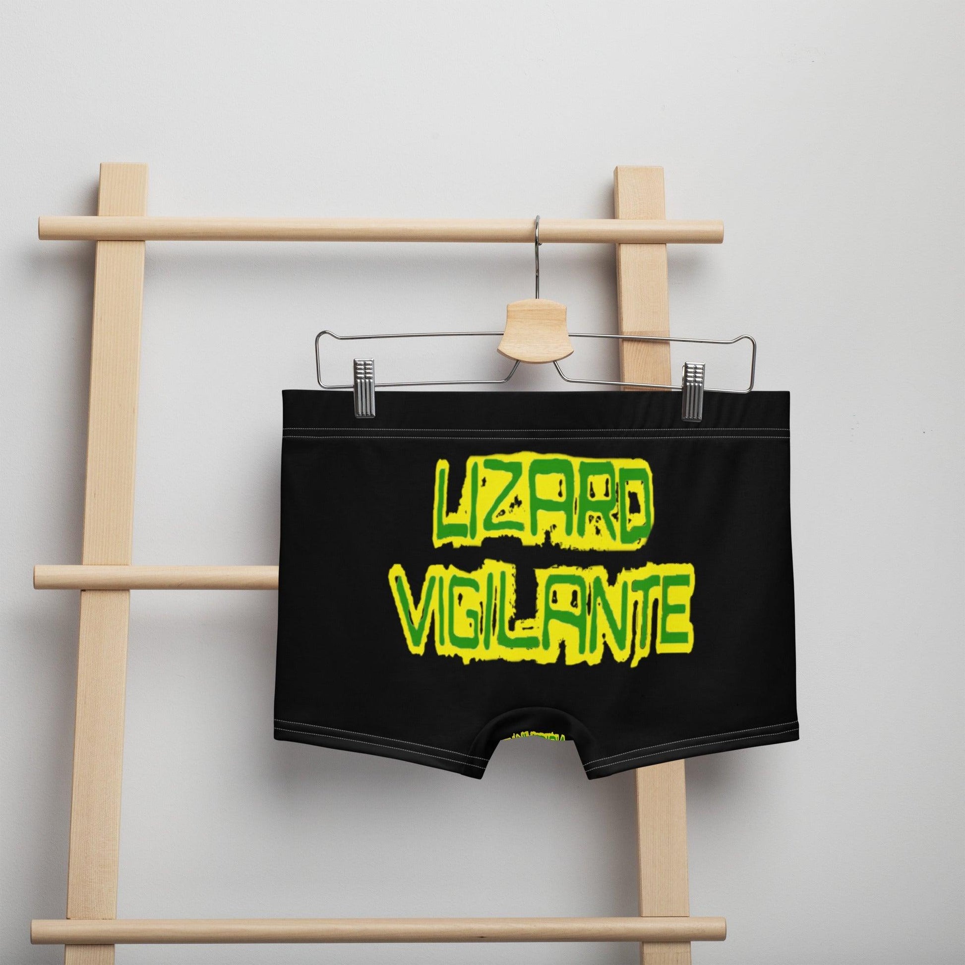 Lizard Vigilante Black Boxer Briefs - Comfortable Underwear! - Lizard Vigilante