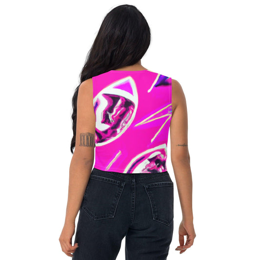 Pink Football Crop Top - Lizard Vigilante