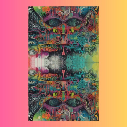 Psychedelic Music Festival Flag – Your Ultimate Rave Decor