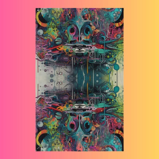 Psychedelic Festival Flag for Rave and EDM Culture Enthusiasts