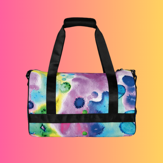 Vibrant Alcohol Ink Festival Travel Bag