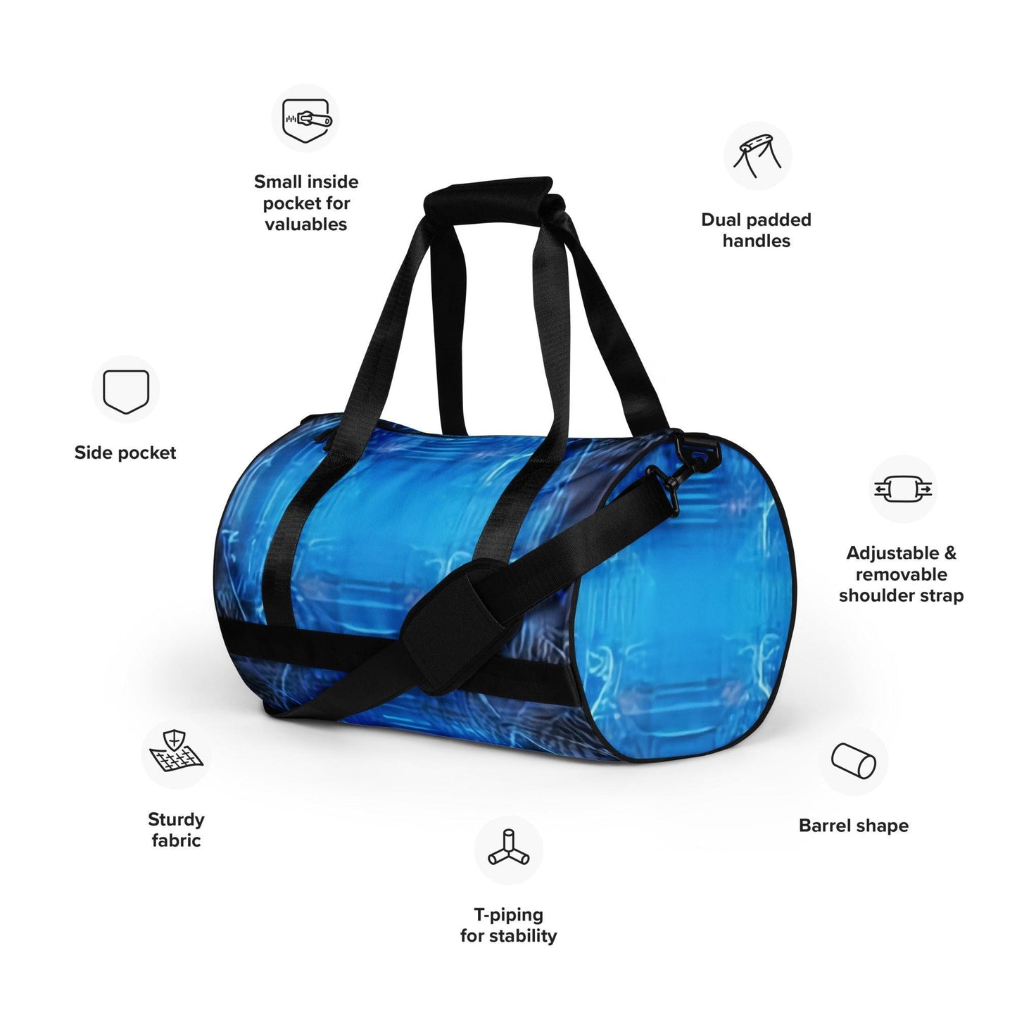 BluPhaze All-over print gym bag - Lizard Vigilante