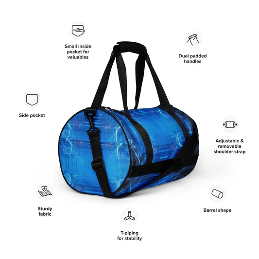 BluPhaze All-over print gym bag - Lizard Vigilante