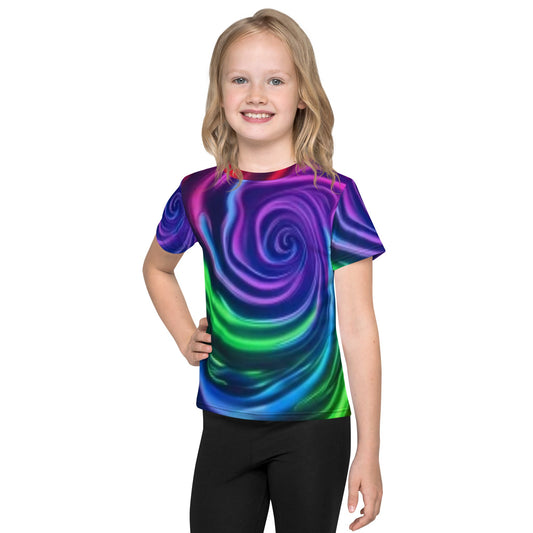 Swirlish Colors Kids crew neck t-shirt - Lizard Vigilante
