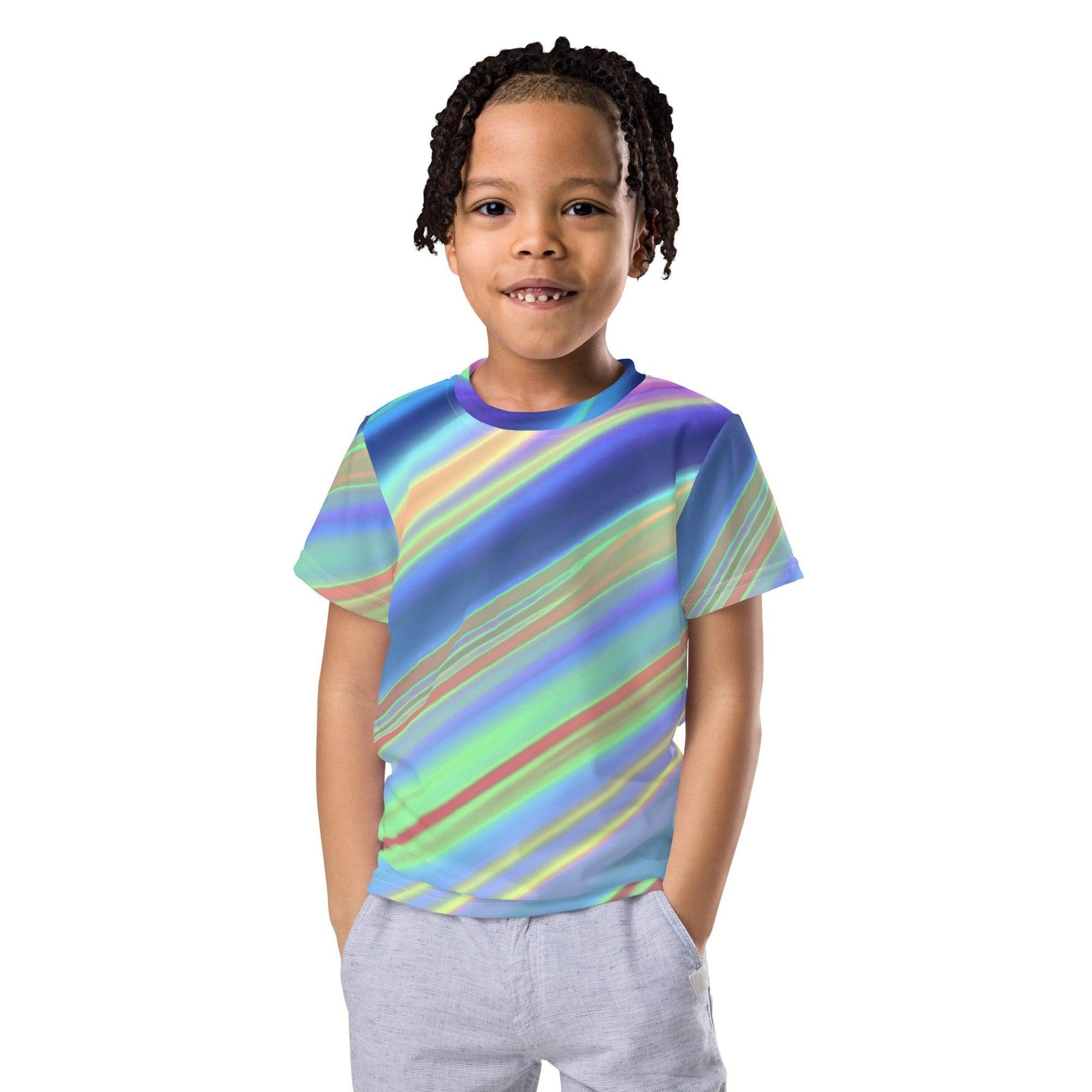 Colorful Kids crew neck t-shirt - Lizard Vigilante