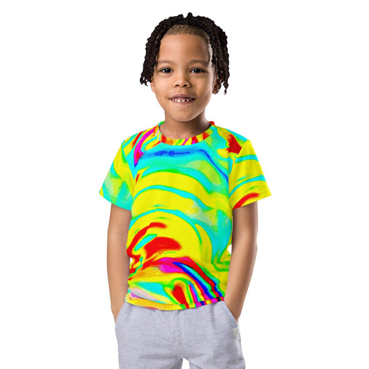 Bright Artists' Palette Kids crew neck t-shirt - Lizard Vigilante