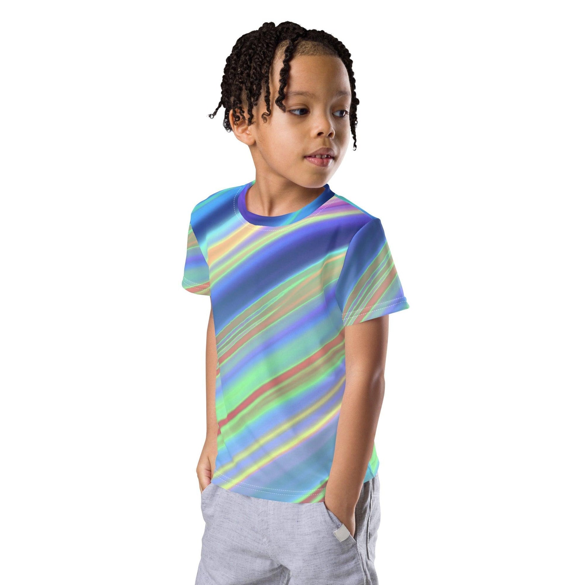 Colorful Kids crew neck t-shirt - Lizard Vigilante