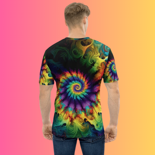 Vibrant Tie-Dye Men's T-Shirt for EDM Lovers – Festival Ready Gear