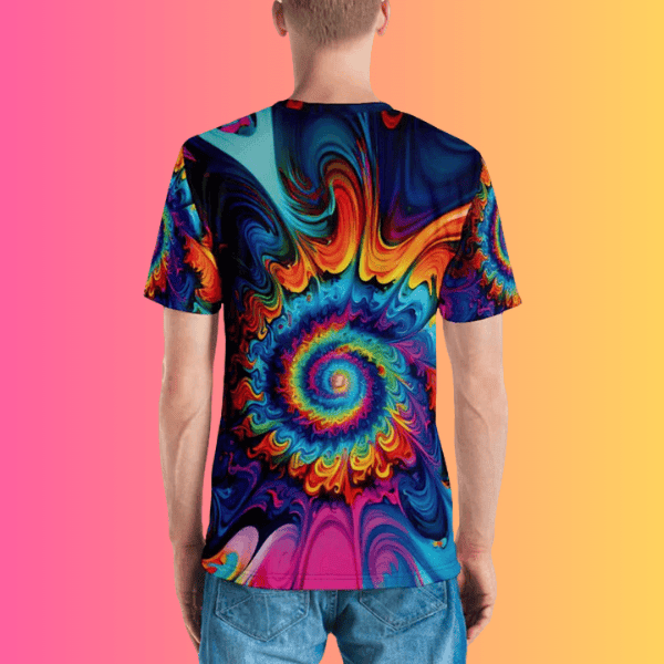 Vibrant Tie-Dye Men’s T-Shirt - Essential Festival Gear for EDM Lovers