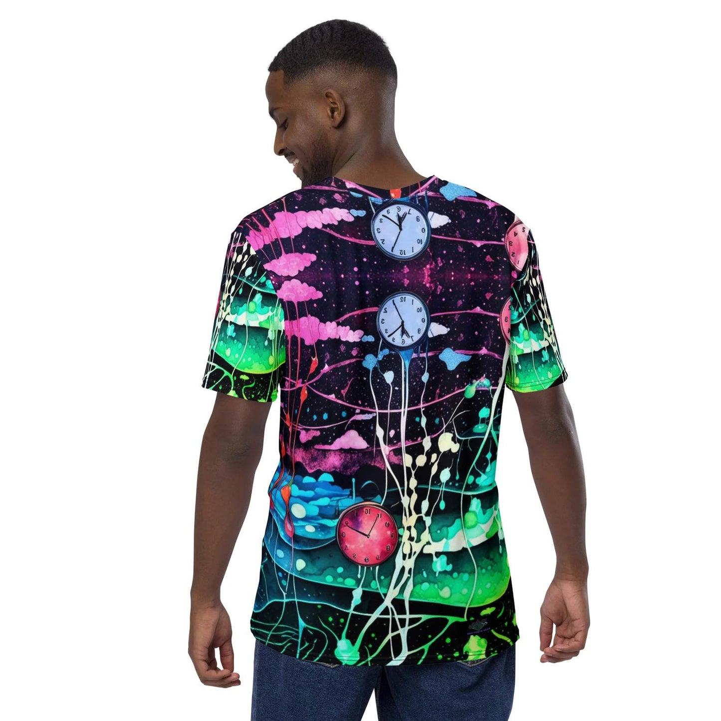 Neon Wonderland Rave Men's T-Shirt for EDM Festivals