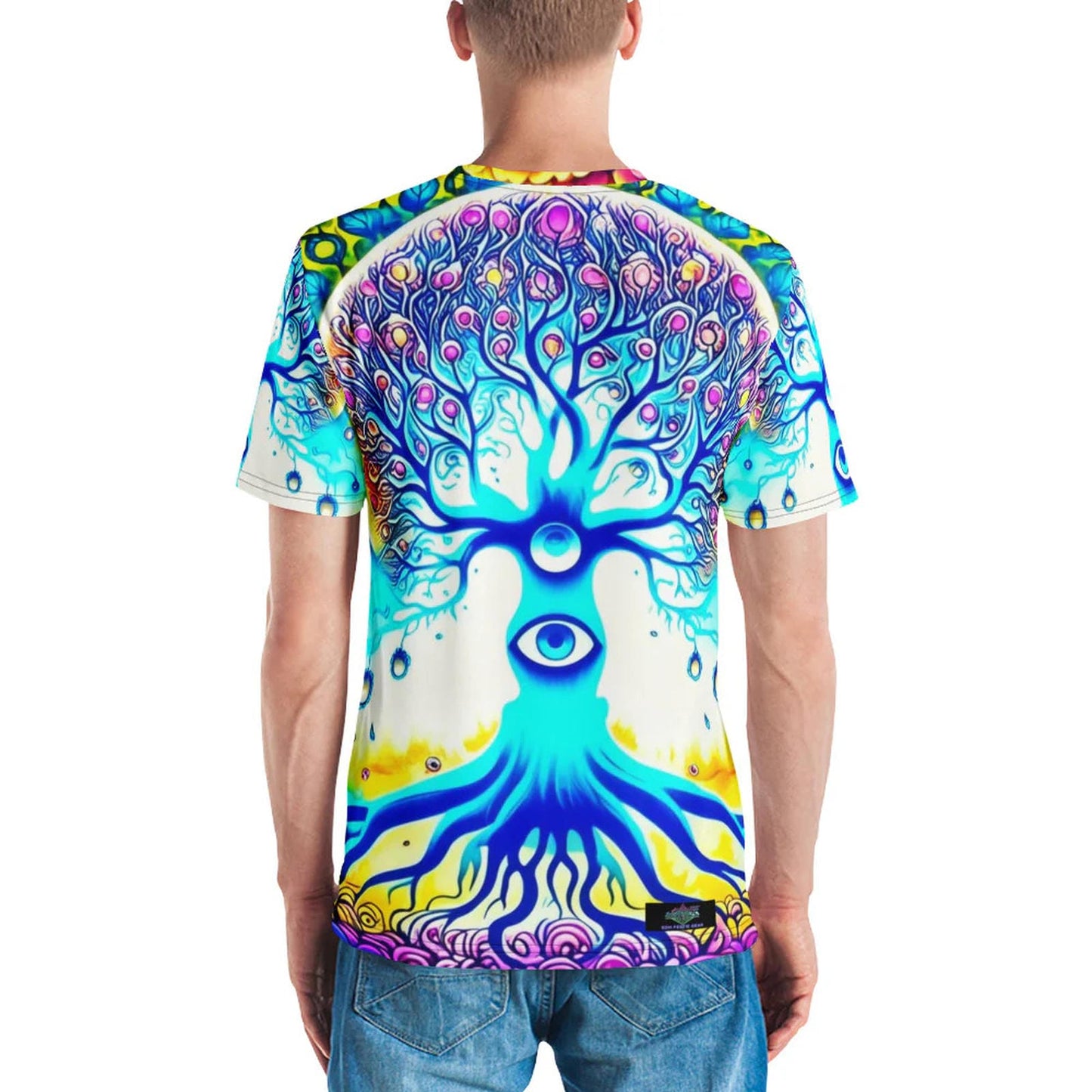 Cosmic Supreme Being Eye Men's T-Shirt for Rave Lovers