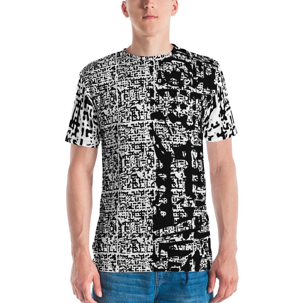 B&W Men's t-shirt - Lizard Vigilante