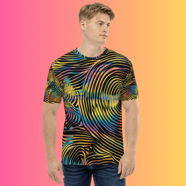 Psychedelic Electric Men's Rave T-Shirt – EDM Festival Essential