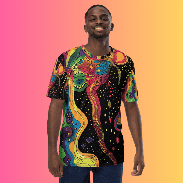Psychedelic Festival Vibes T-Shirt for Men – Embrace the EDM Spirit