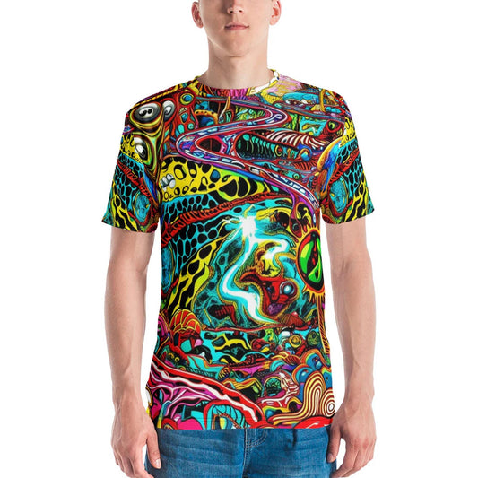 Cosmic Vibes Men's Festival T-Shirt - Elevate Your EDM Experience