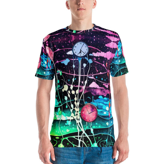 Neon Wonderland Rave Men's T-Shirt for EDM Festivals
