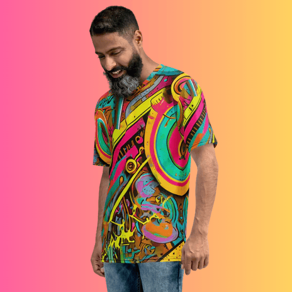 Vibrant Men's Festival T-Shirt for Rave Lovers