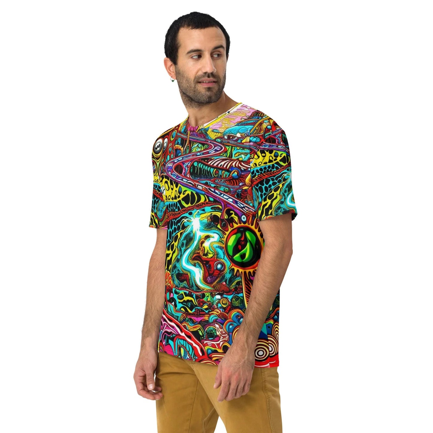 Cosmic Vibes Men's Festival T-Shirt - Elevate Your EDM Experience