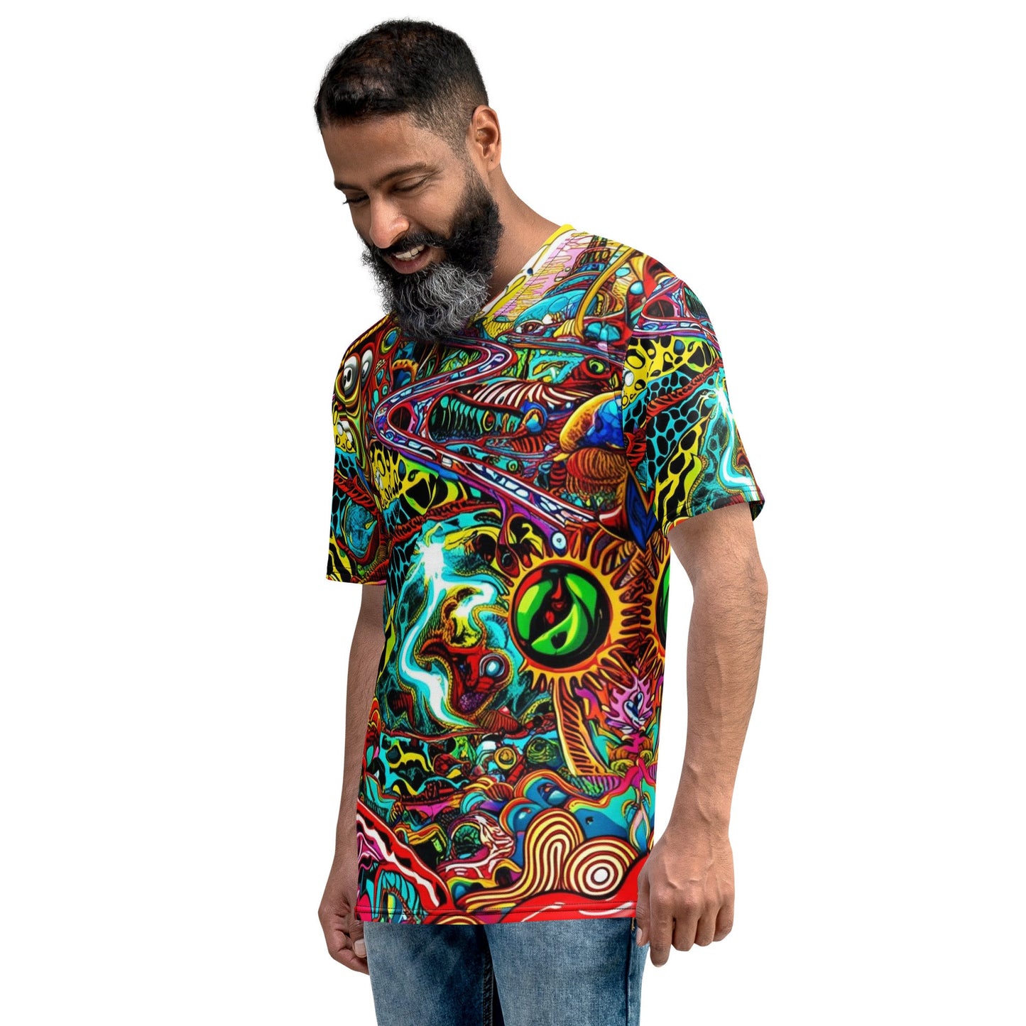 Cosmic Vibes Men's Festival T-Shirt - Elevate Your EDM Experience