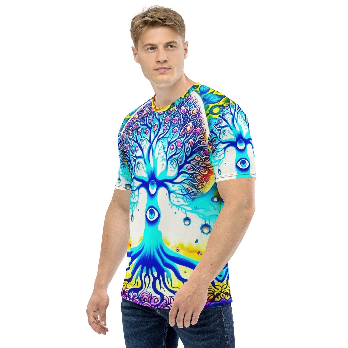 Cosmic Supreme Being Eye Men's T-Shirt for Rave Lovers