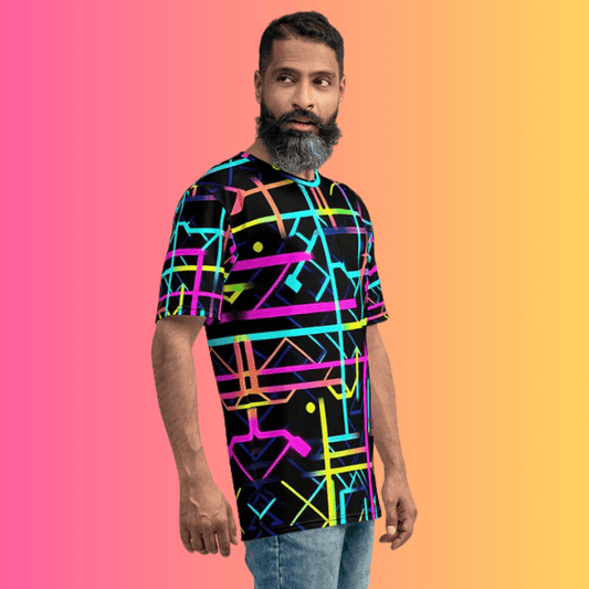 Men's Vibrant Festival Vibes T-Shirt - Perfect Rave Gear for EDM Lovers