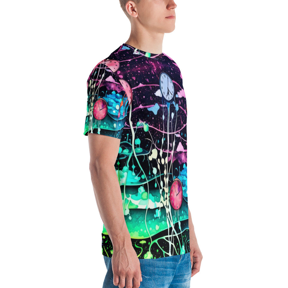 Neon Wonderland Rave Men's T-Shirt for EDM Festivals