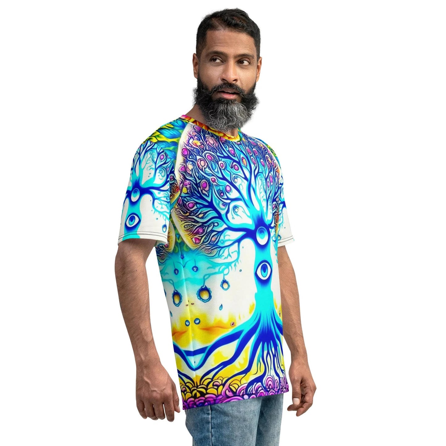 Cosmic Supreme Being Eye Men's T-Shirt for Rave Lovers
