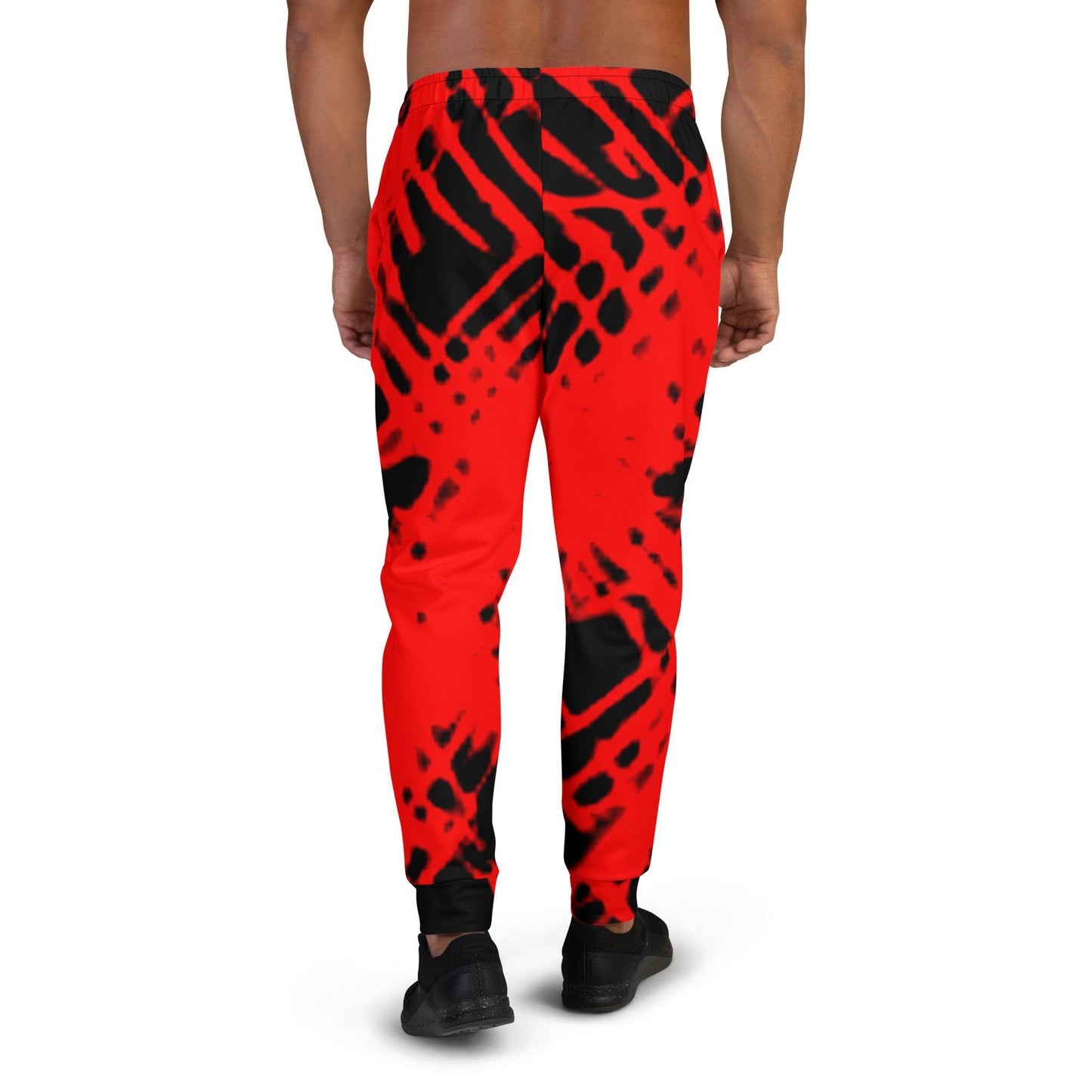 Red And Black Co-Lab Men's Joggers Jogging pants - Lizard Vigilante