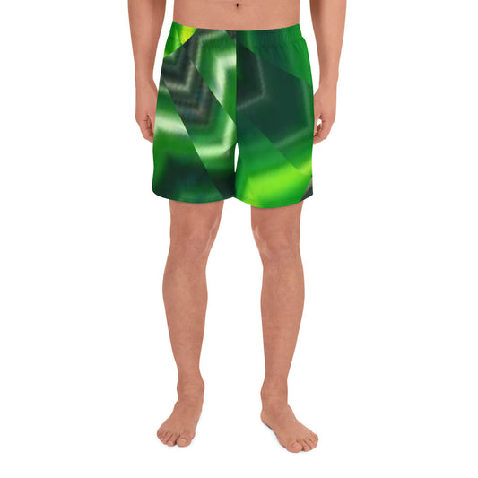 Azif by Evets! Green Men's Recycled Athletic Shorts - Lizard Vigilante