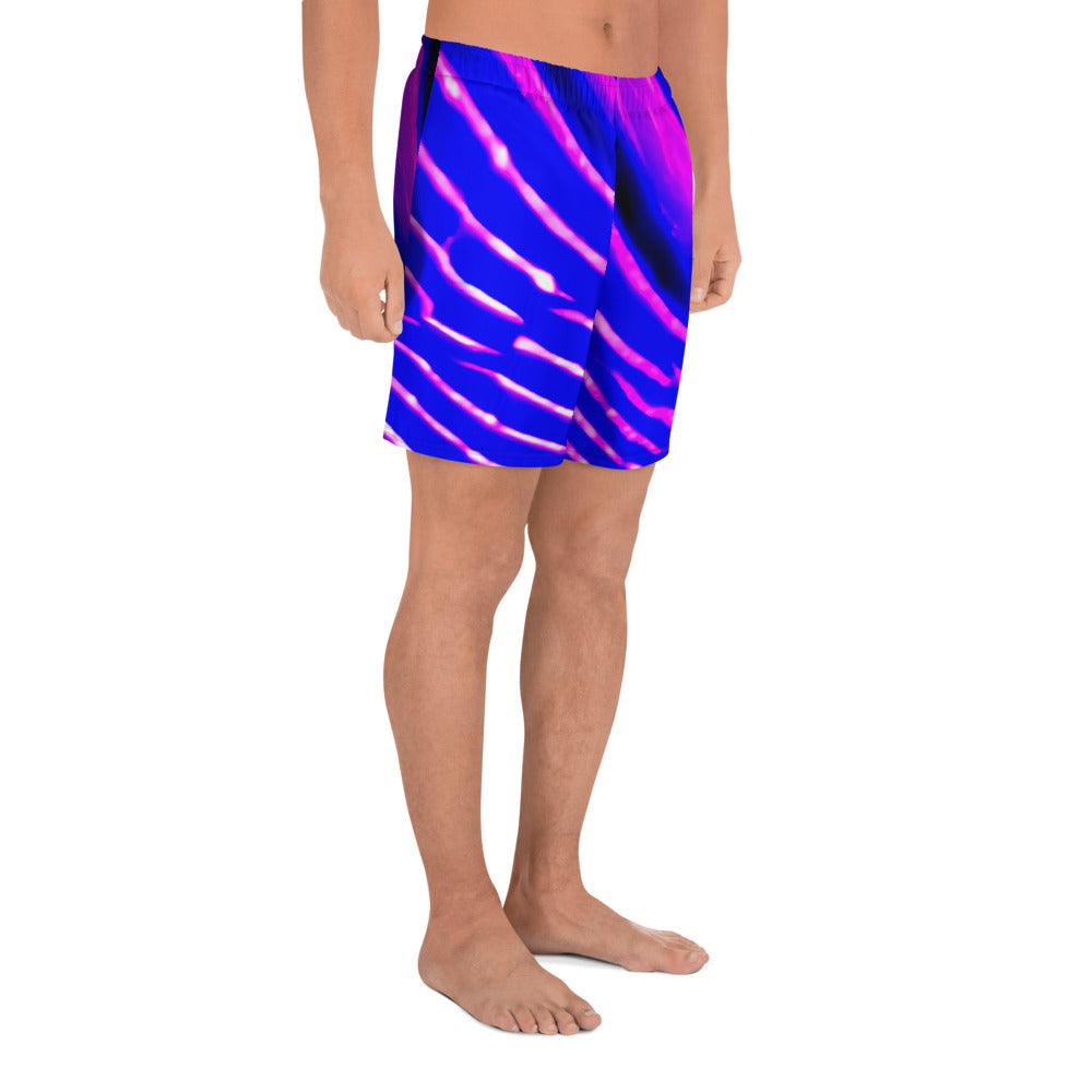 Blurple Track Men's Recycled Athletic Shorts - Lizard Vigilante