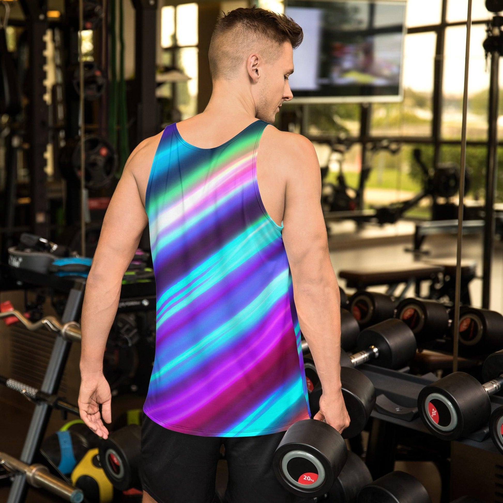 Purple Sliced Unisex Tank Top - Lizard Vigilante