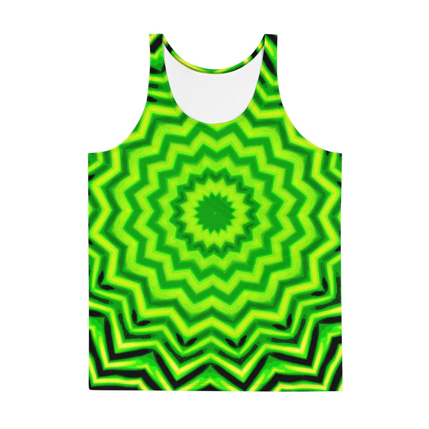 GreenFlex Unisex Tank Top with Elaborate Pattern - Premium  from Lizard Vigilante - Just $32.69! Shop now at Lizard Vigilante