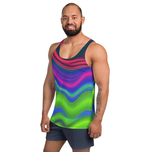 Unisex Multi-MultiColor Tank Top - Premium  from Lizard Vigilante - Just $32.69! Shop now at Lizard Vigilante