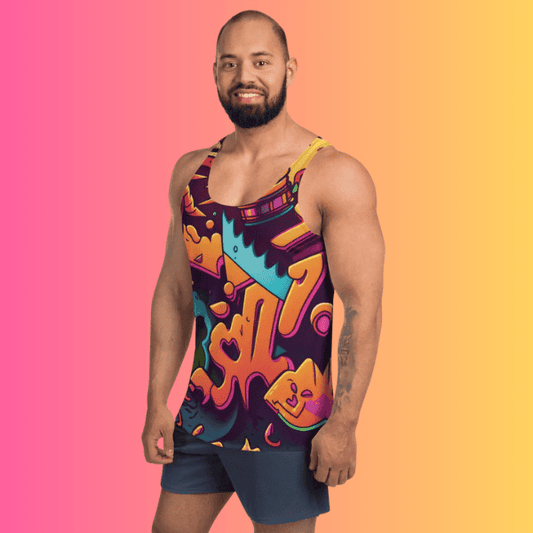 Vibrant Festival Tank Top - Stand Out in Style for Raves and Music Festivals