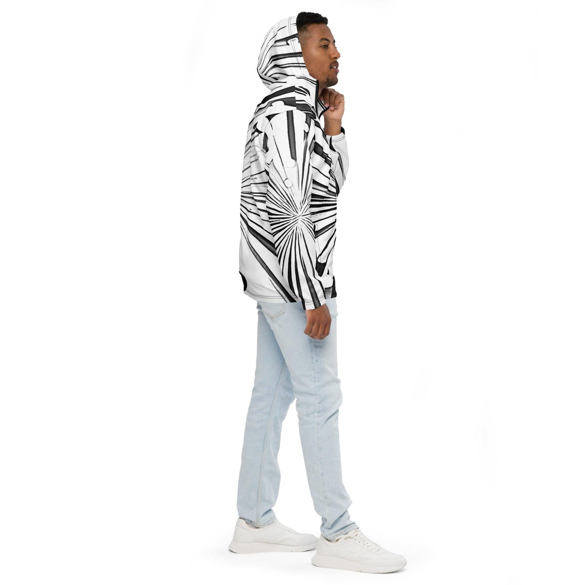 Mollecullision Men’s Windbreaker - Lizard Vigilante