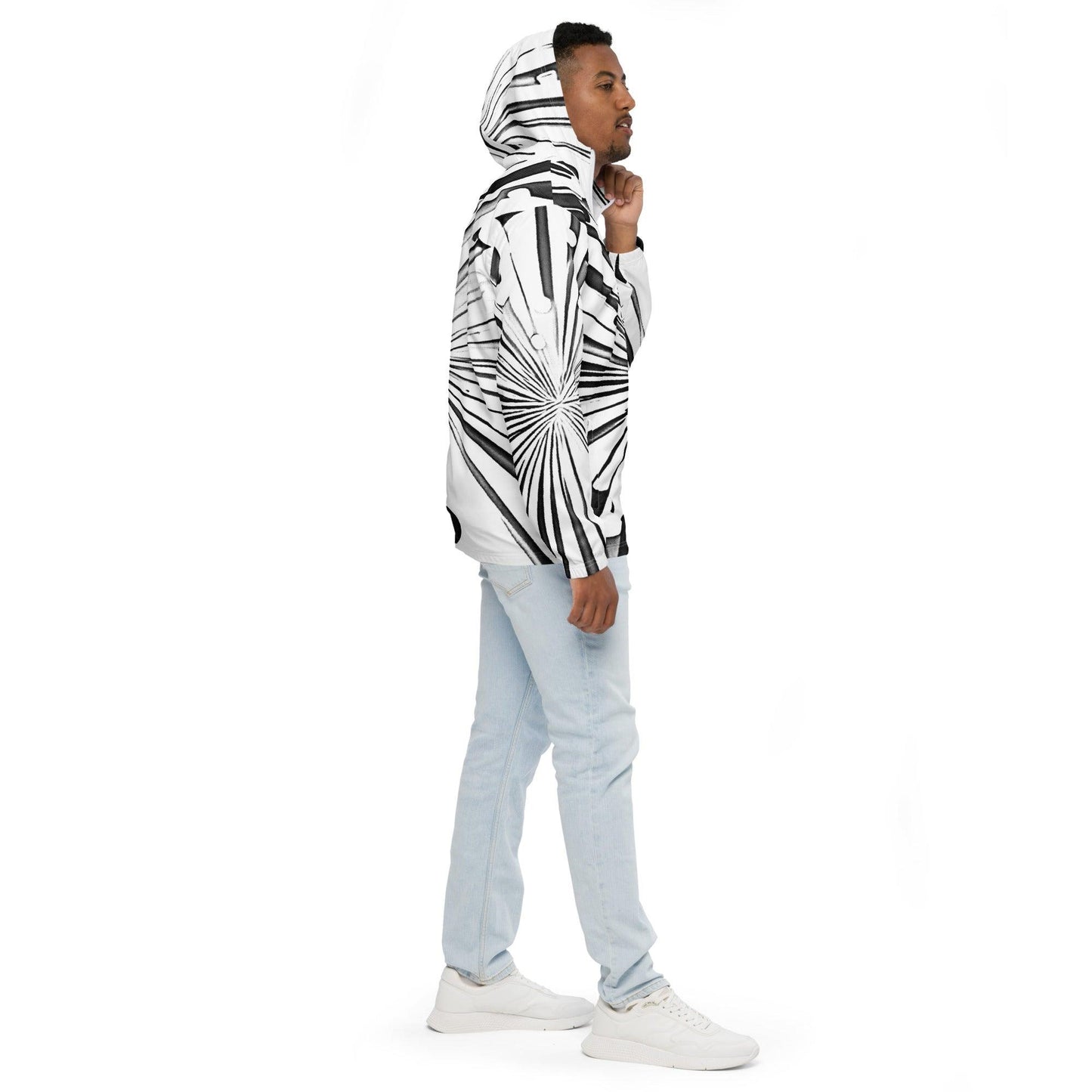 Mollecullision Men’s Windbreaker - Lizard Vigilante