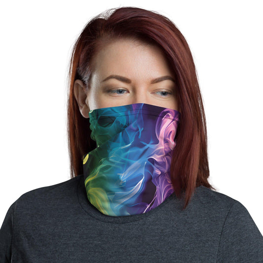 Rainbow Smoke Neck Gaiter - Your Festival Essential