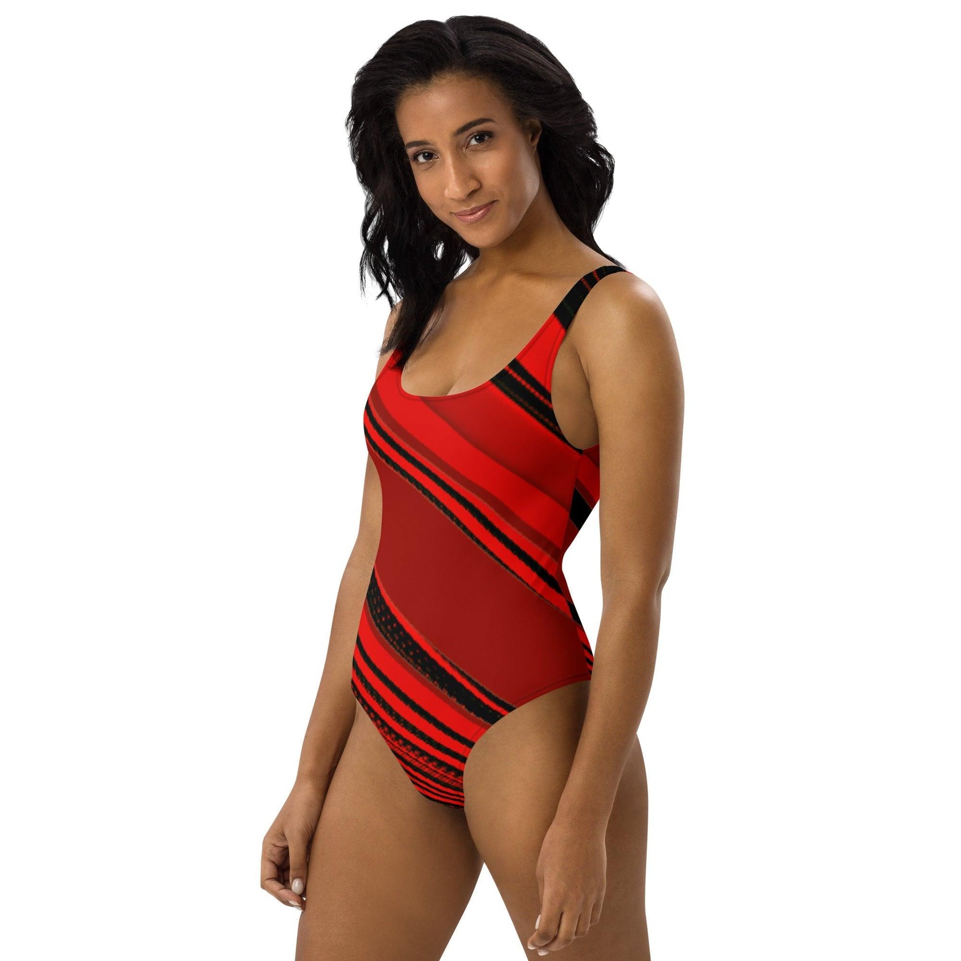 RedSlice One-Piece Swimsuit - Lizard Vigilante