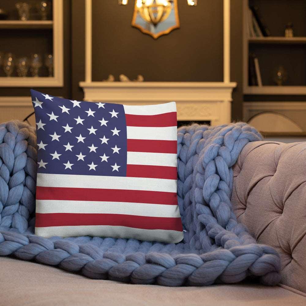 American Flag Premium Pillow / Old Glory - Lizard Vigilante