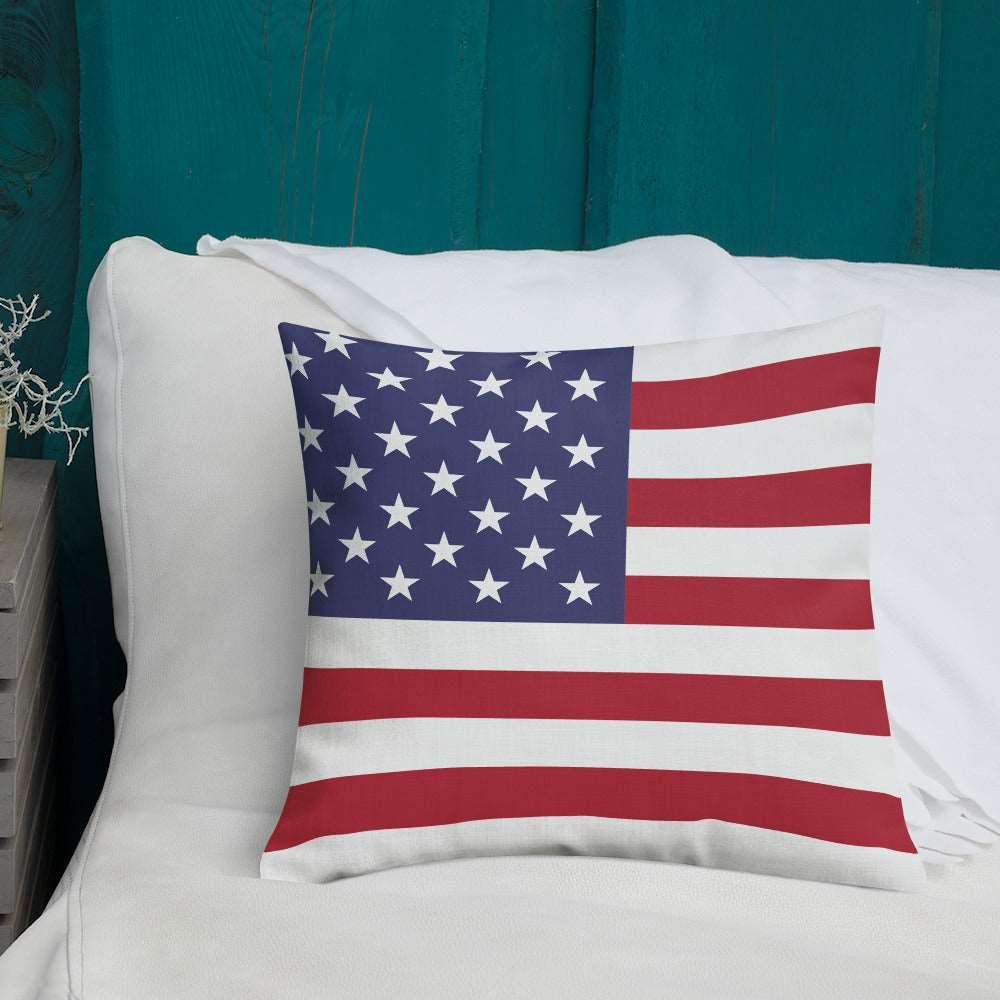 American Flag Premium Pillow / Old Glory - Lizard Vigilante