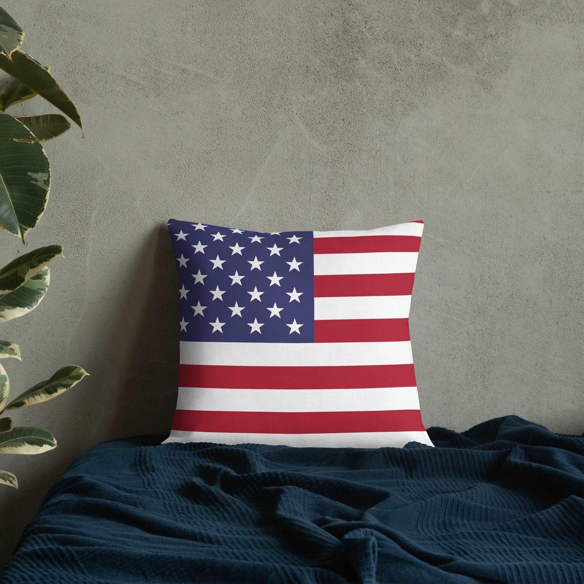 American Flag Premium Pillow / Old Glory - Lizard Vigilante