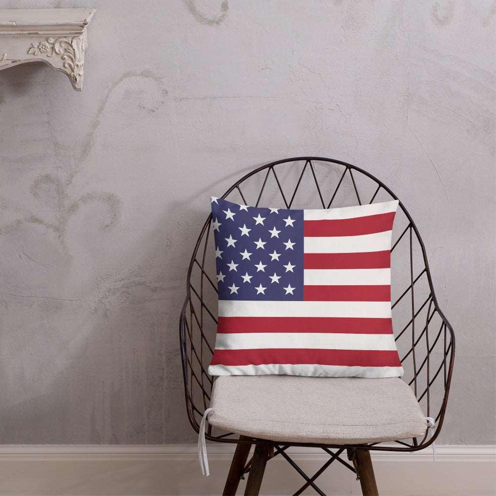 American Flag Premium Pillow / Old Glory - Lizard Vigilante