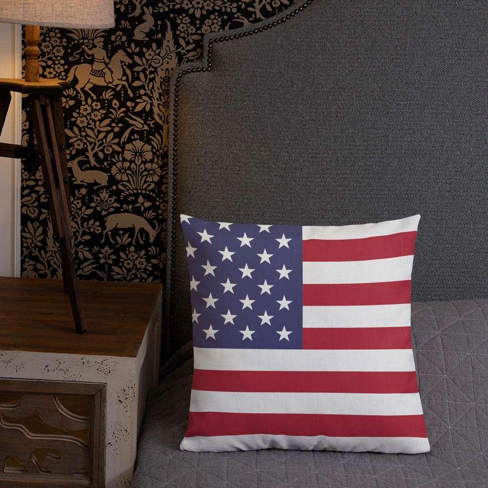 American Flag Premium Pillow / Old Glory - Lizard Vigilante