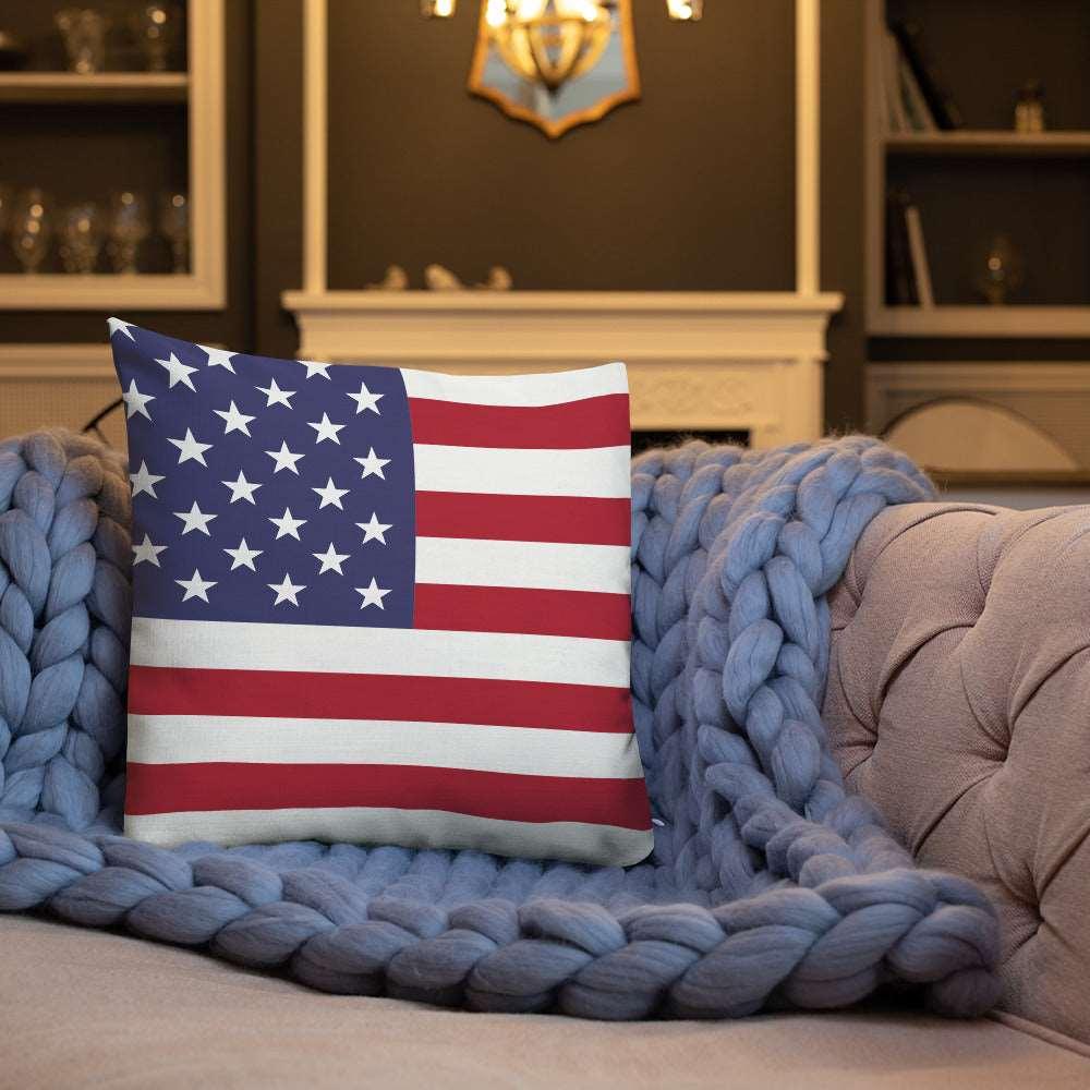 American Flag Premium Pillow / Old Glory - Lizard Vigilante