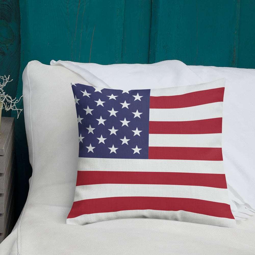 American Flag Premium Pillow / Old Glory - Lizard Vigilante