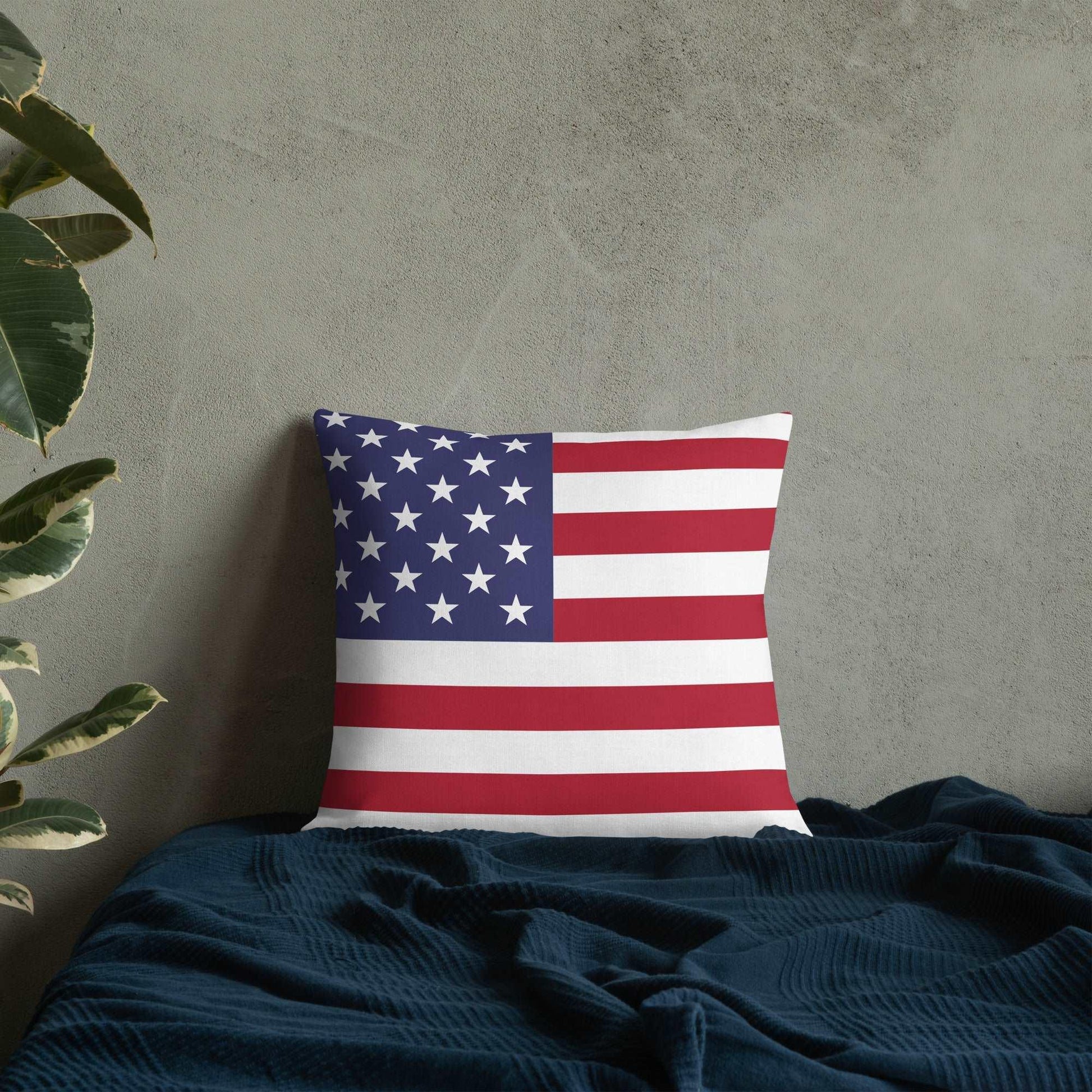 American Flag Premium Pillow / Old Glory - Lizard Vigilante