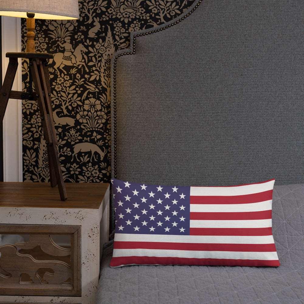 American Flag Premium Pillow / Old Glory - Lizard Vigilante