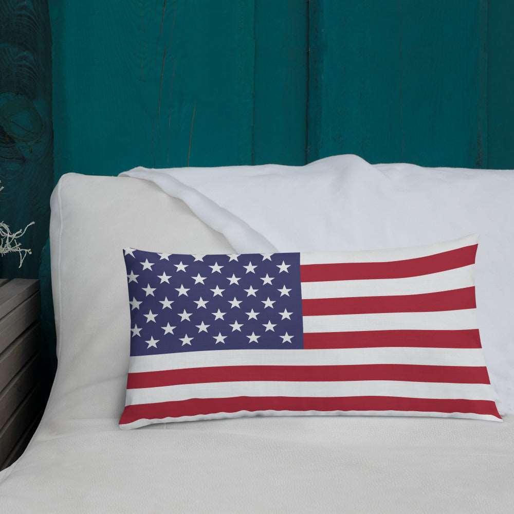 American Flag Premium Pillow / Old Glory - Lizard Vigilante