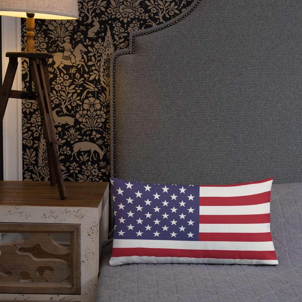 American Flag Premium Pillow / Old Glory - Lizard Vigilante