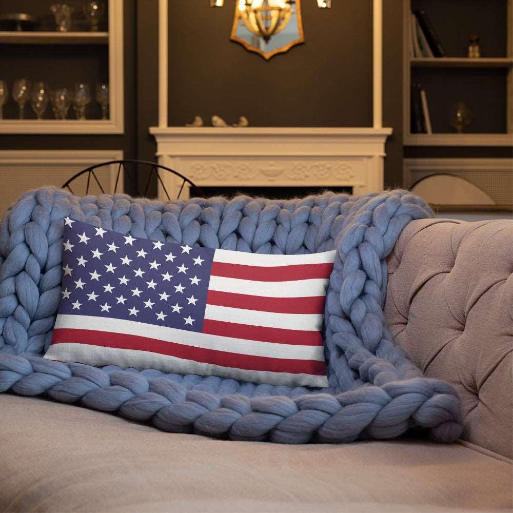 American Flag Premium Pillow / Old Glory - Lizard Vigilante